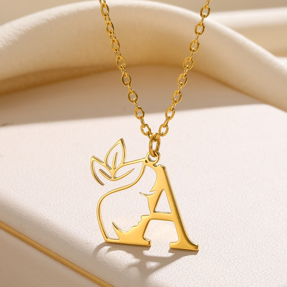 Zagreb - Collier Initial Personnalisé